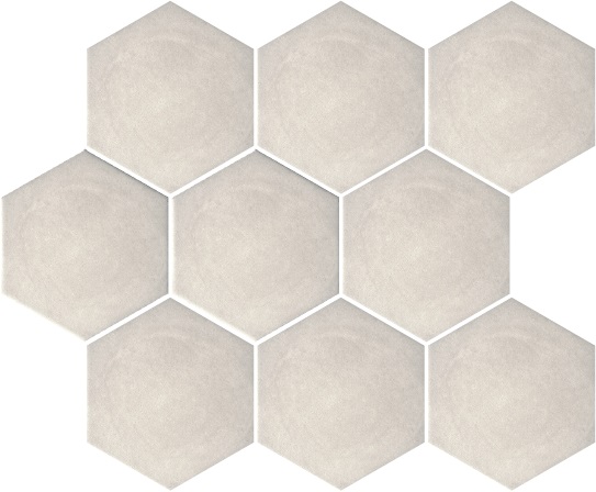 Тюрен серый светлый матовый из 9 частей 12x10,4x0,7