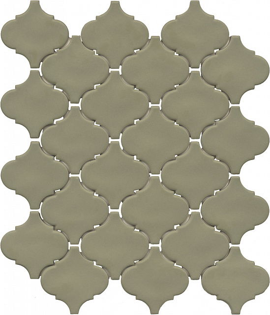 Арабески Марокко зелёный матовый 26x30x0,7