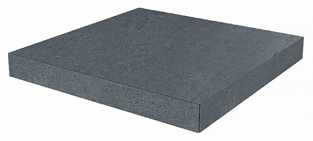 Ступень угловая клееная Про Матрикс антрацит  33x33x0,9