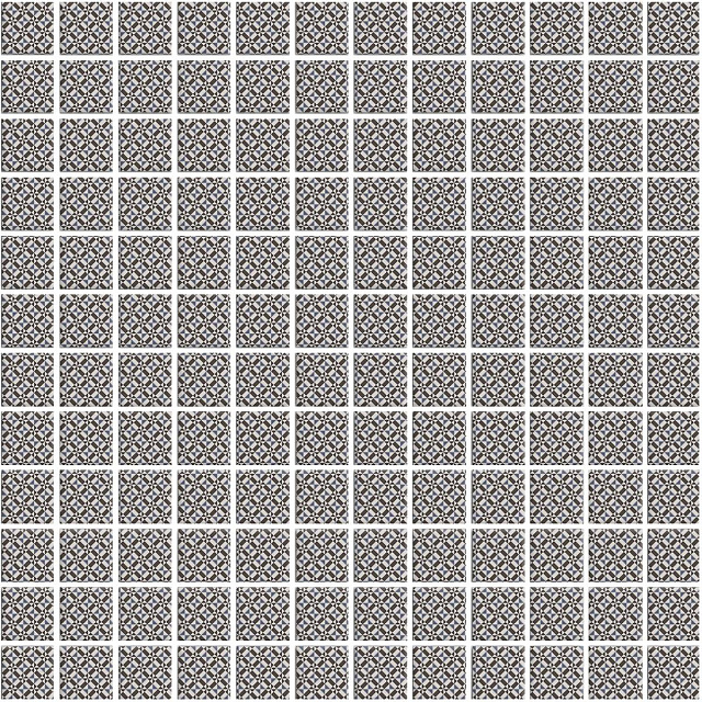 Кастелло орнамент серый матовый 29,8x29,8x0,35
