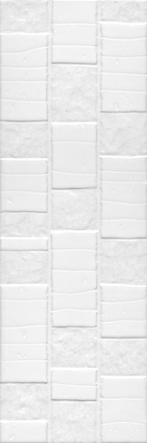 Бьянка белый глянцевый антик 20x60x0,9
