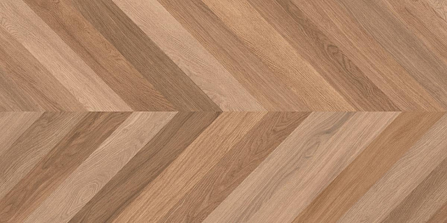 Wood canarium chevron m Керамогранит тёмно-бежевый  матовый карвинг 60x120